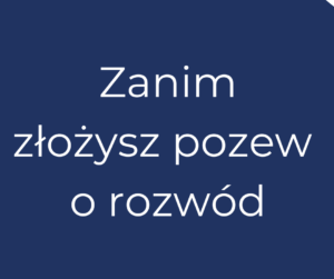 pozew o rozwód
